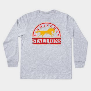 BIRMINGHAM STALLIONS VINTAGE Kids Long Sleeve T-Shirt